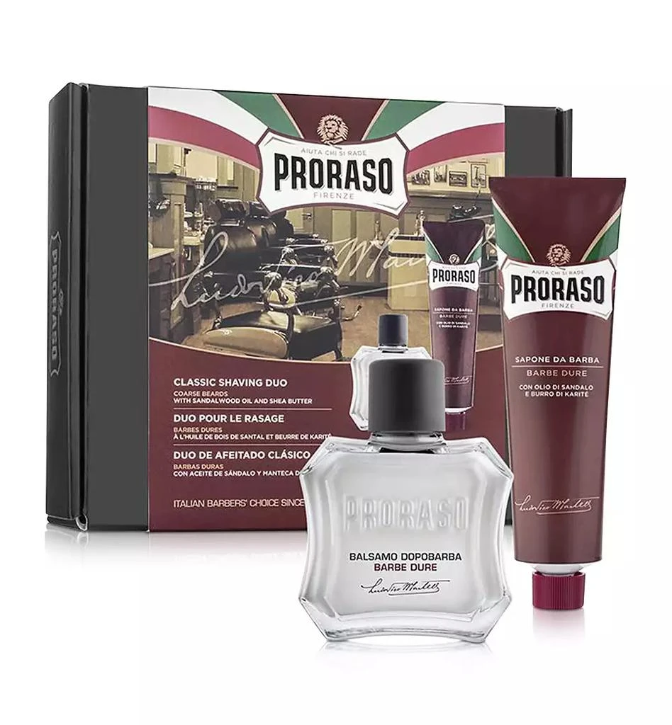 商品Proraso|2-Pc. Classic Shaving Cream & After Shave Balm Set - Nourishing Formula For Coarse Beards,价格¥169,第1张图片