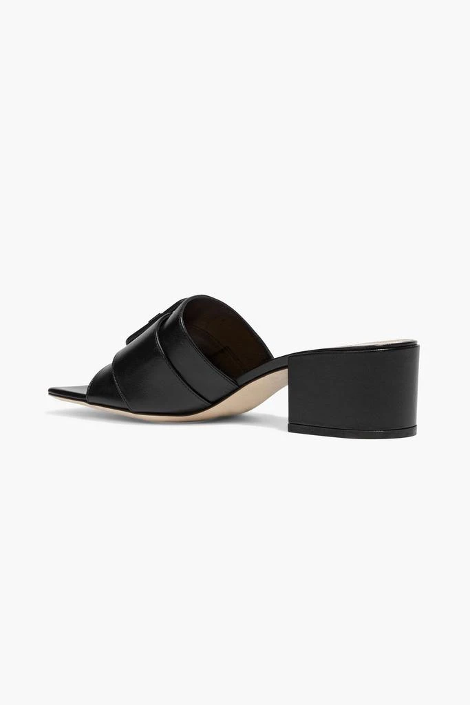 商品Sergio Rossi|Buckle-embellished leather mules,价格¥1489,第3张图片详细描述