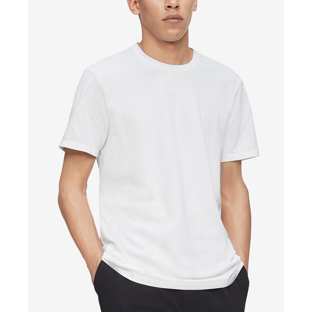 Men's Solid Tech Piqué T-Shirt商品第1张图片规格展示