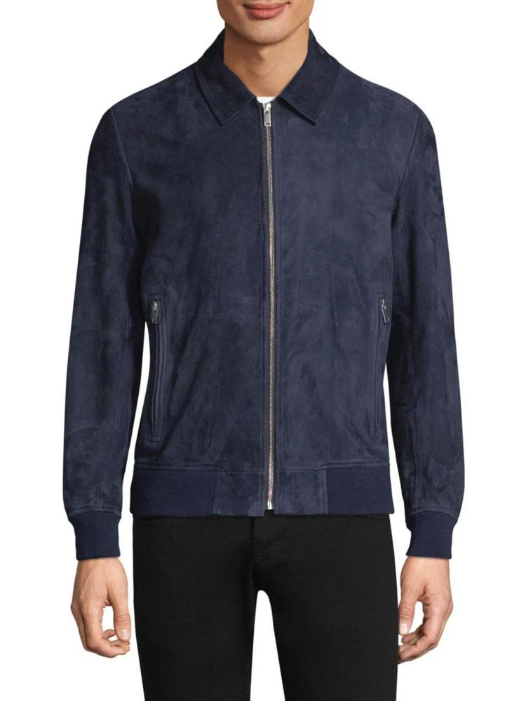 商品Theory|Noland Zip Suede Bomber,价格¥7456,第1张图片