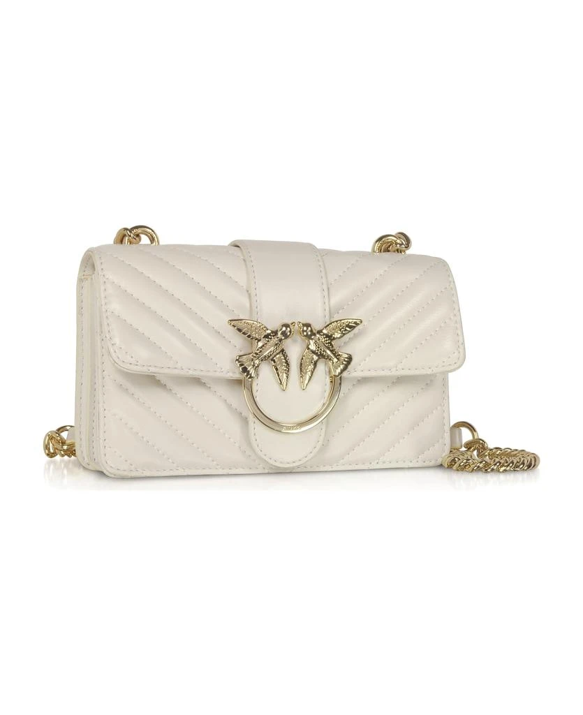 商品PINKO|Love Mini Mix Quilted Nappa Leather Shoulder Bag,价格¥2072,第2张图片详细描述