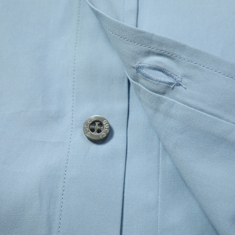 GUCCI 男士浅蓝色棉衬衫 236352-21131-4910商品第4张图片规格展示