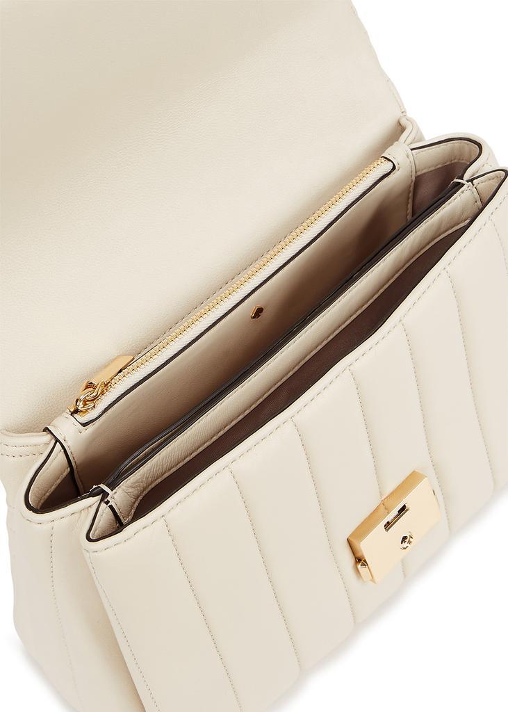 商品Kate Spade|Carlyle medium ivory leather shoulder bag,价格¥3450,第6张图片详细描述