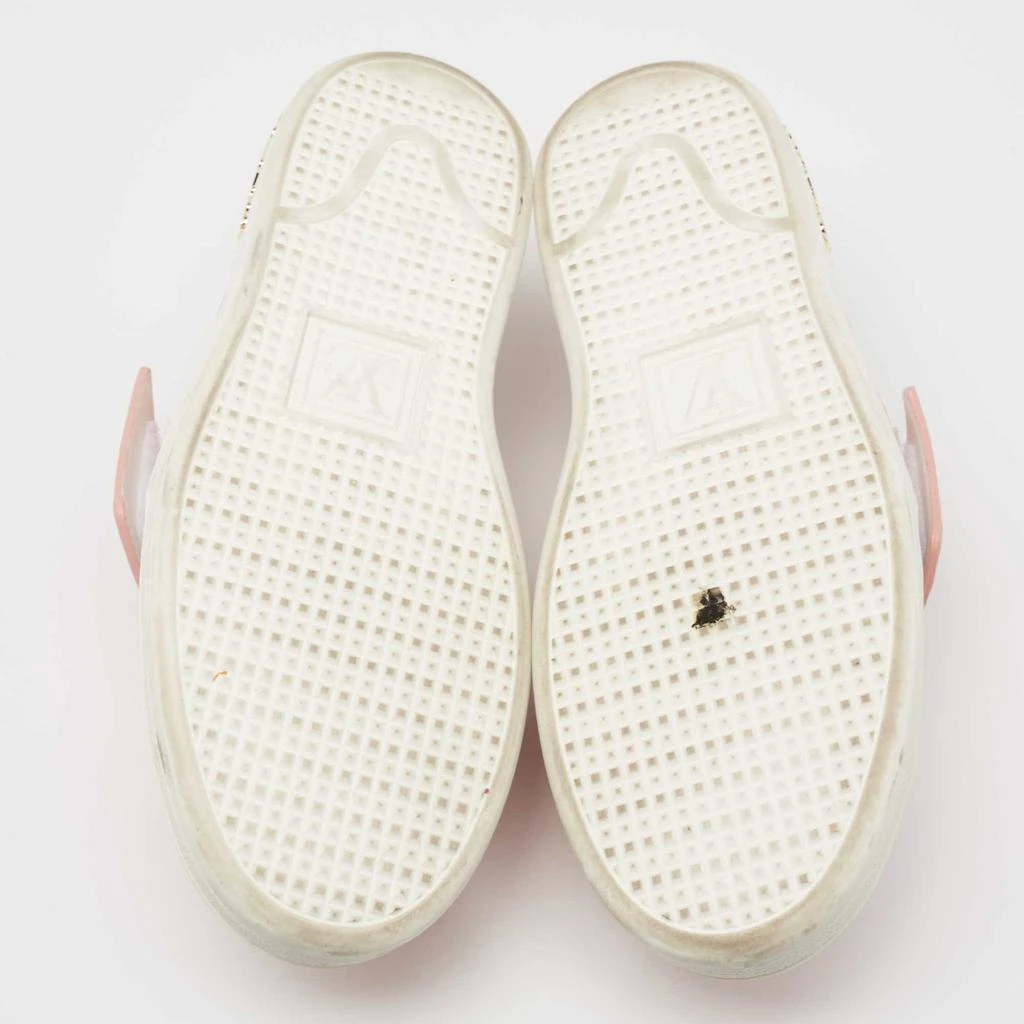 Louis Vuitton Pink/White Leather Logo Frontrow Sneakers Size 37.5 商品