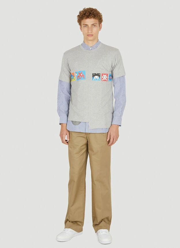 商品Comme des Garcons|Invader T-Shirt in Grey,价格¥501,第2张图片详细描述