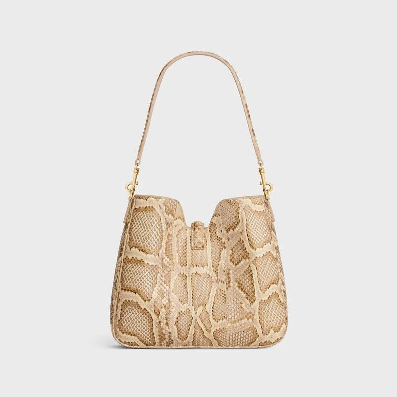 商品Celine|【预售3-7天】CELINE赛琳 女士米色蟒蛇皮手提包,价格¥26509,第5张图片详细描述