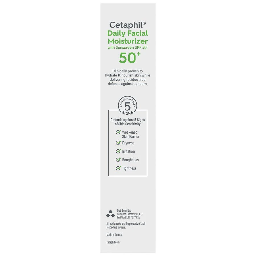 商品Cetaphil|Facial Moisturizer SPF 50,价格¥179,第5张图片详细描述