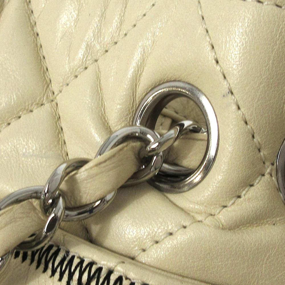 Chanel White Matelasse Reissue East West Tote Bag商品第8张图片规格展示