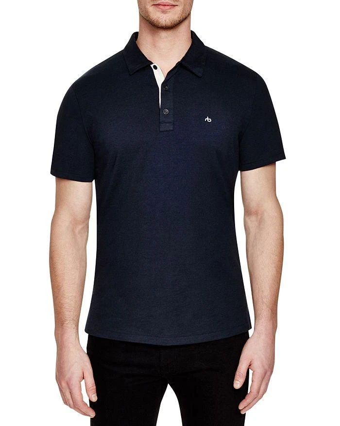 商品Rag & Bone|Standard Issue Solid Regular Fit Polo Shirt,价格¥454,第1张图片