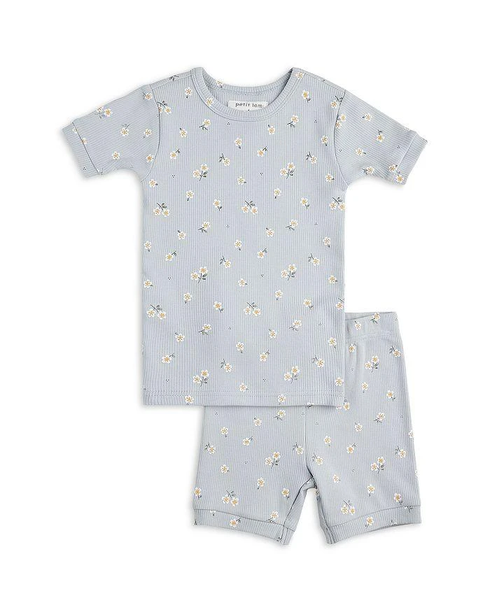 商品Petit Lem|petite lem Girls' Daisy Print Ribbed Pajama Set - Little Kid,价格¥125,第1张图片