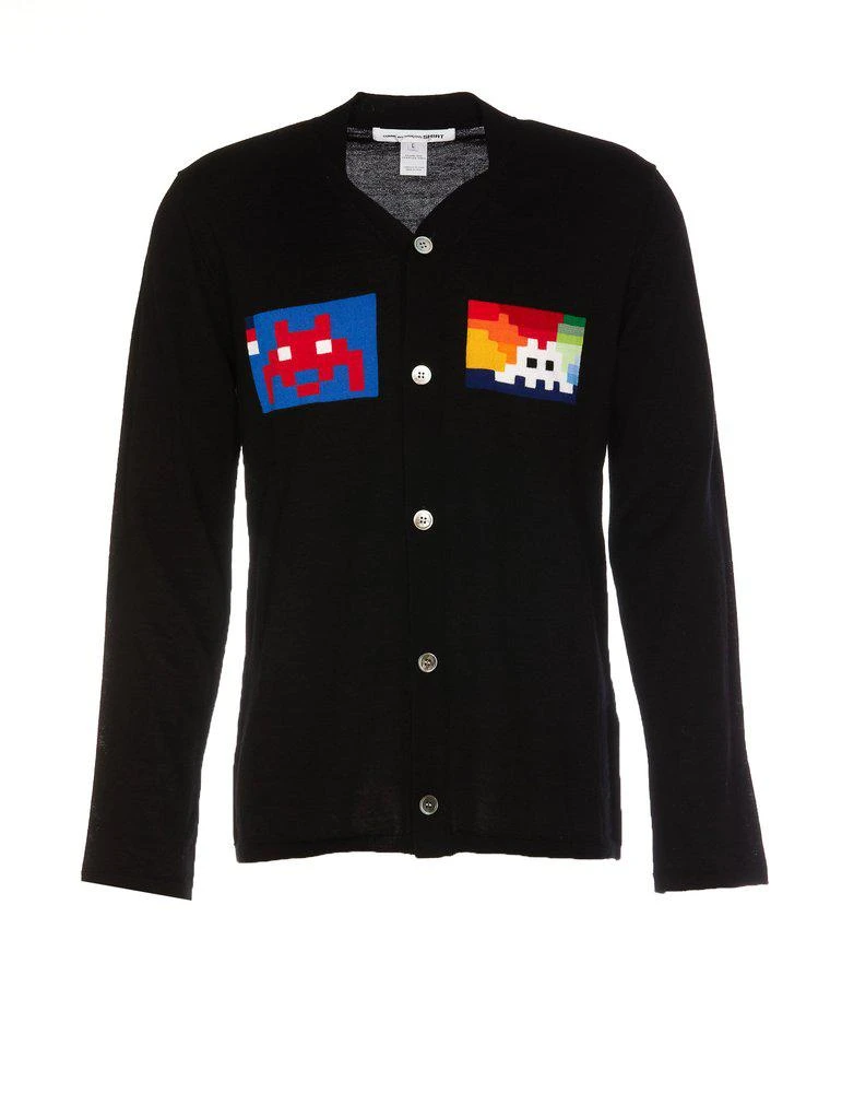 商品Comme des Garcons|Comme des Garçons Graphic Intarsia Buttoned Cardigan,价格¥1324,第1张图片