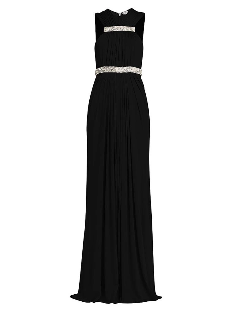 商品Alexander McQueen|Jersey Crystal-Embellished Sleeveless Gown,价格¥13565,第1张图片