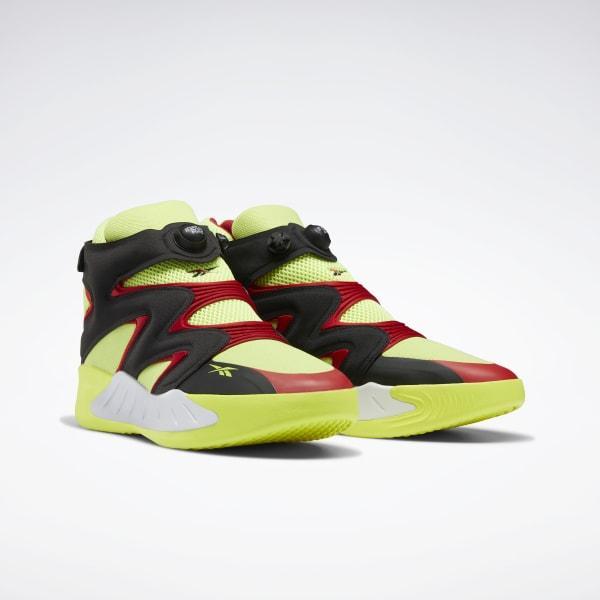 商品Reebok|男款 锐步 Instapump Fury Zone 复古篮球鞋 荧光绿,价格¥734,第5张图片详细描述