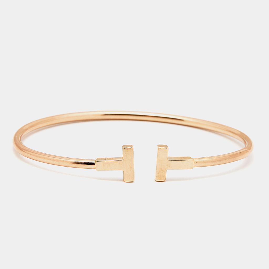 商品[二手商品] Tiffany & Co.|Tiffany & Co. Tiffany T Wire 18k Rose Gold Bracelet,价格¥9525,第1张图片