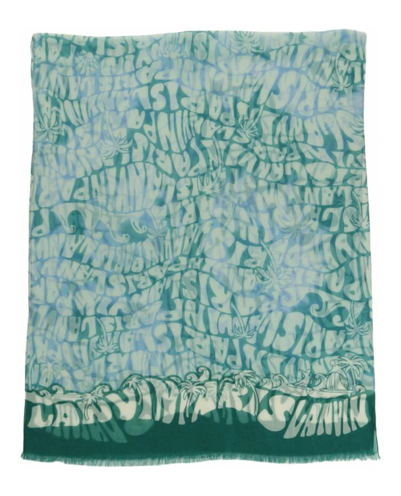 商品Lanvin|Summer Wave Logo Scarf,价格¥984,第1张图片