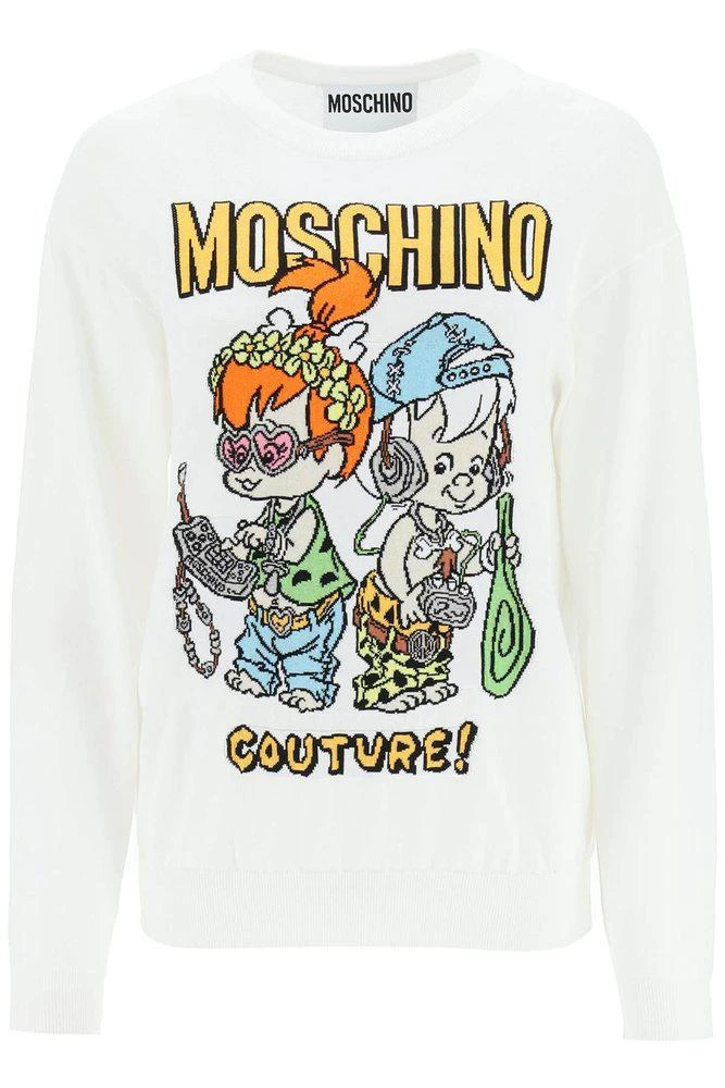 商品Moschino|Moschino X Flintstones Graphic Intarsia Sweater,价格¥1897,第1张图片