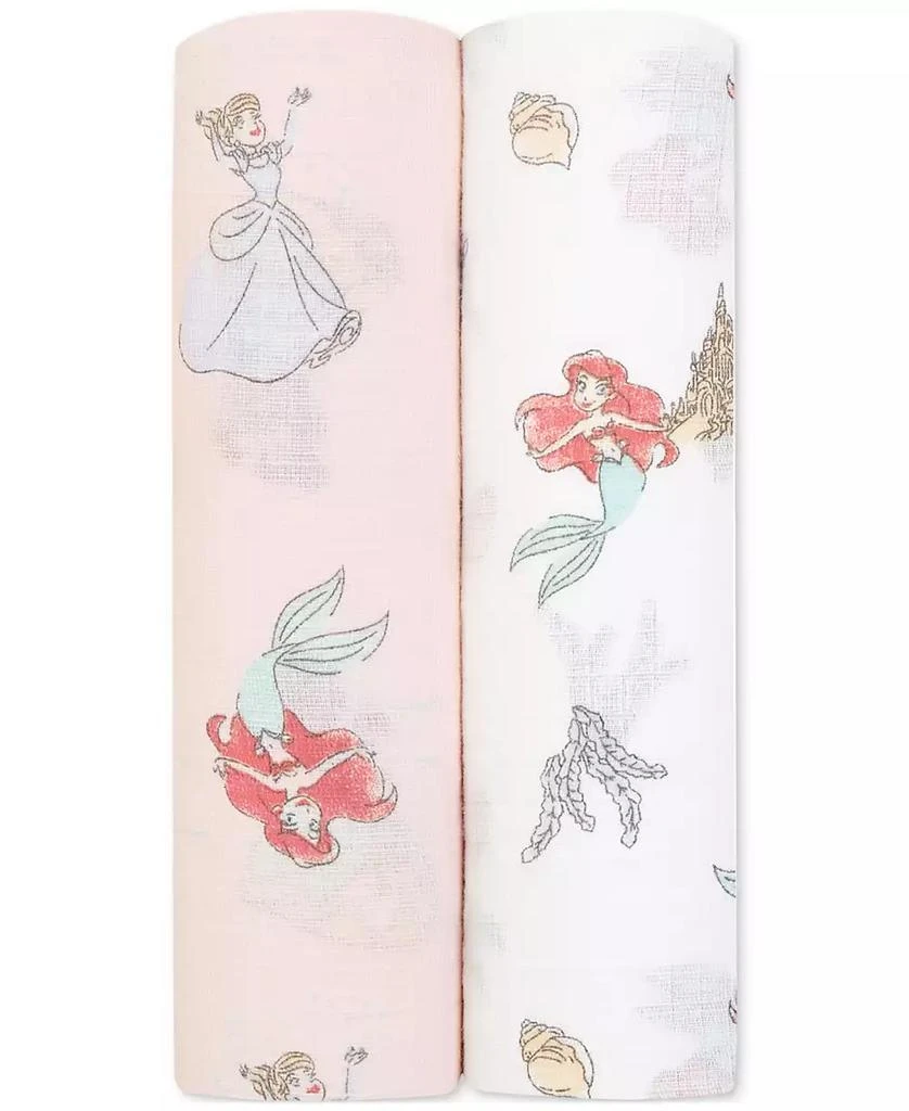 商品aden + anais|Baby Girls Mermaid Muslin Swaddles, Pack of 2,价格¥187,第1张图片