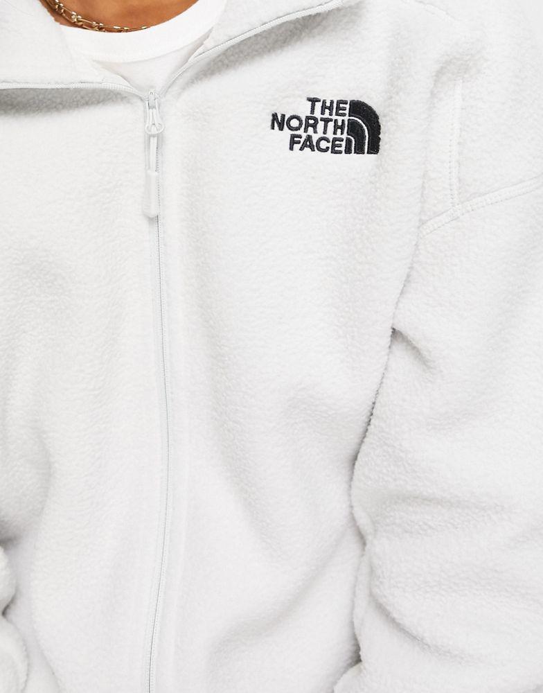 The North Face Shispare sherpa zip up fleece in grey Exclusive at ASOS商品第3张图片规格展示