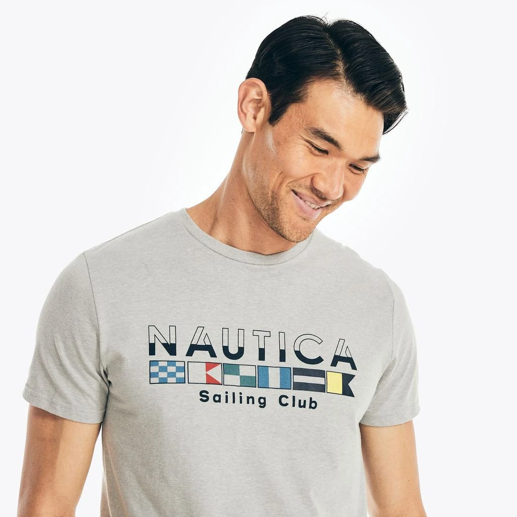 商品Nautica|Nautica Mens Sustainably Crafted Sailing Club Graphic T-Shirt,价格¥75,第1张图片