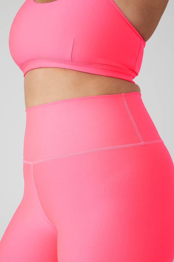 7/8 High-Waist Airlift Legging - Fluorescent Pink Coral商品第8张图片规格展示