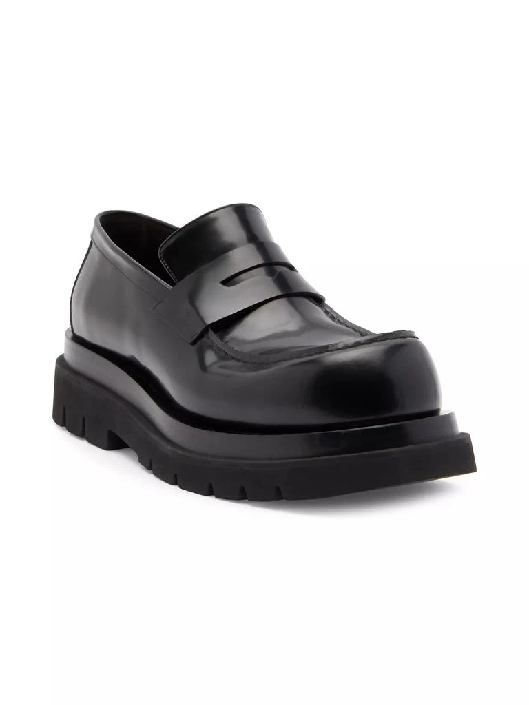 商品Bottega Veneta|Lug Leather Loafers,价格¥5805,第2张图片详细描述