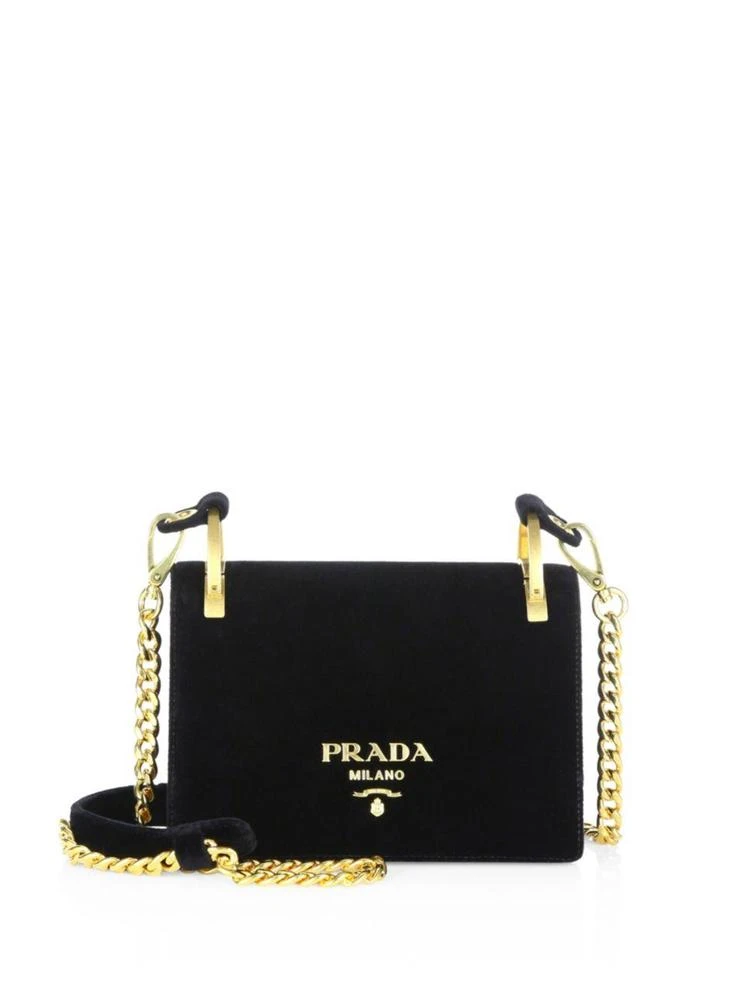 商品Prada|Prada - Pattina Velvet Chain Shoulder Bag,价格¥13859,第1张图片