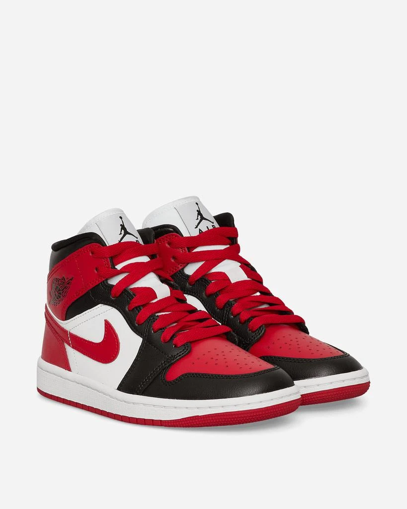 商品Jordan|WMNS Air Jordan 1 Mid Sneakers Black / Gym Red / White,价格¥786,第3张图片详细描述