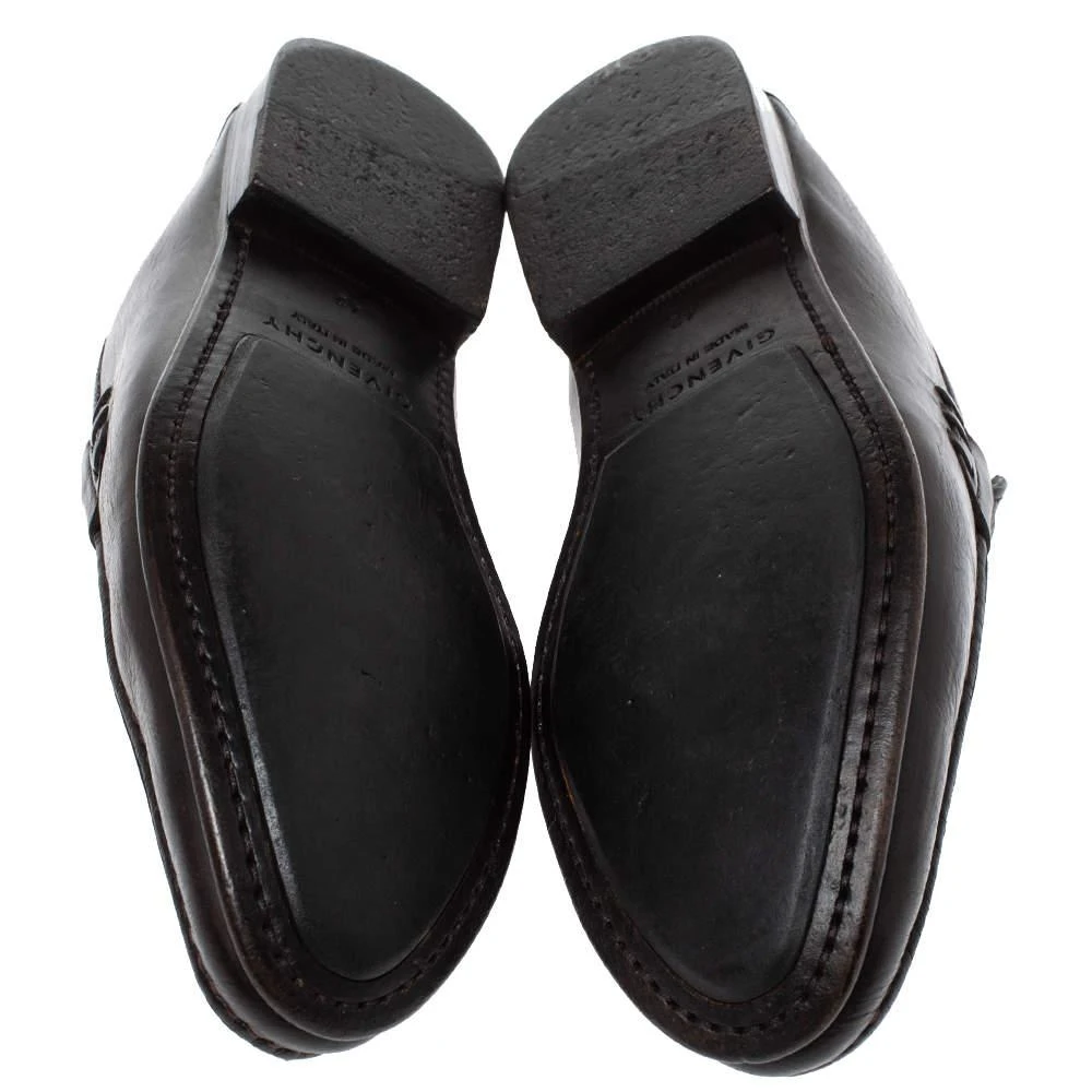 Givenchy Dark Brown Leather Slip On Loafers Size 42 商品