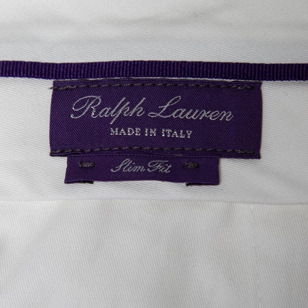 商品[二手商品] Ralph Lauren|Ralph Lauren Purple Label White Cotton Slim Fit Trousers XXL Waist 38",价格¥1432,第5张图片详细描述