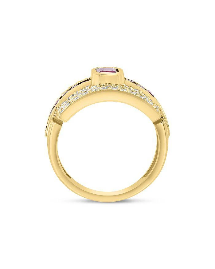 商品Bloomingdale's|Ruby & Diamond Statement Ring in 14K Yellow Gold,价格¥18214,第2张图片详细描述