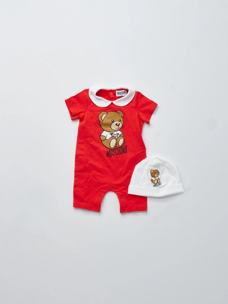 商品Moschino|Moschino Cotton Romper+ Hat Jump Suit,价格¥1176,第1张图片
