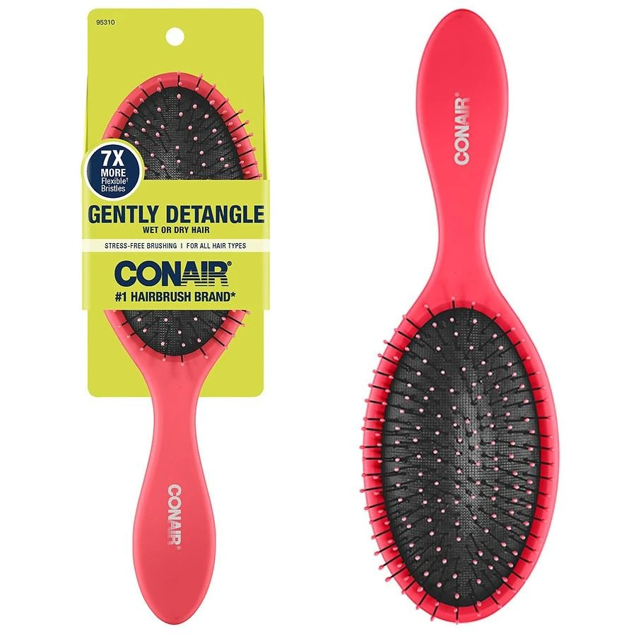 商品Conair|Detangling Full-Size Cushion Wet/Dry Hairbrush,价格¥43,第3张图片详细描述