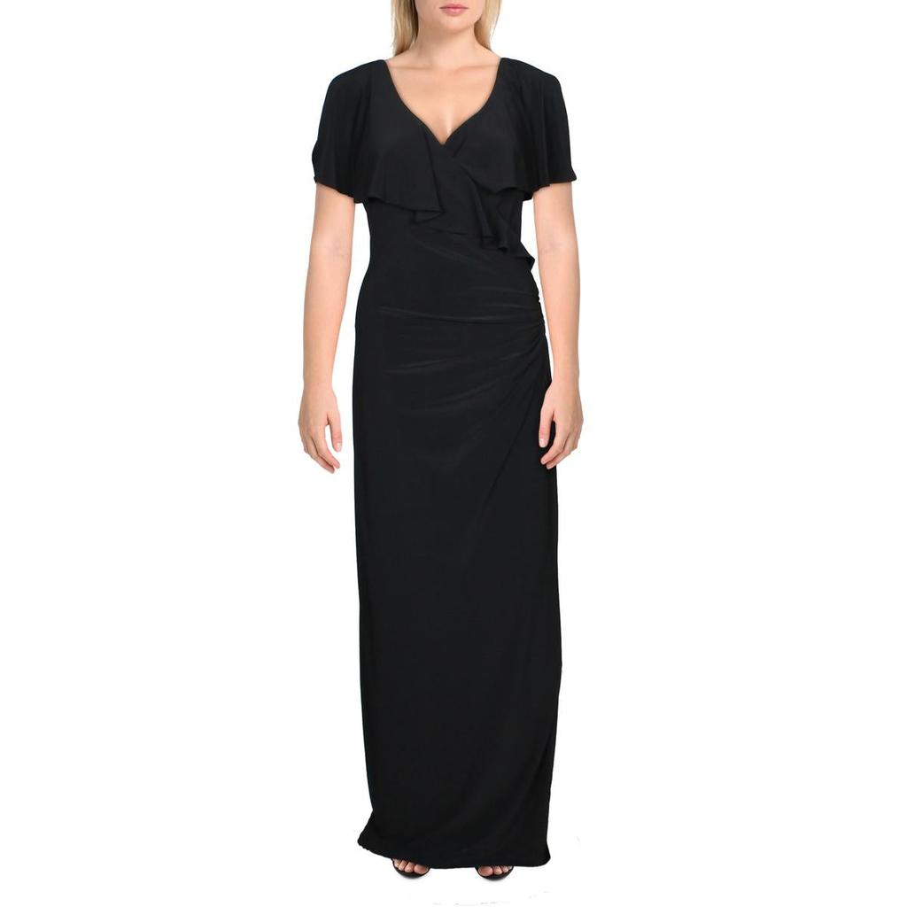 Lauren Ralph Lauren | Lauren Ralph Lauren Womens Priah Ruffled Cold Shoulder Maxi Dress 264.97元 商品图片