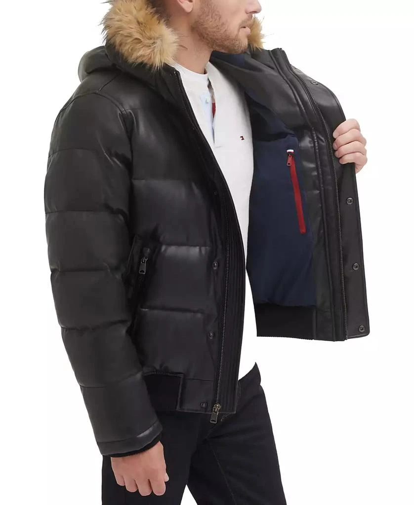 商品Tommy Hilfiger|Men's Quilted Snorkel Bomber Jacket,价格¥987,第3张图片详细描述