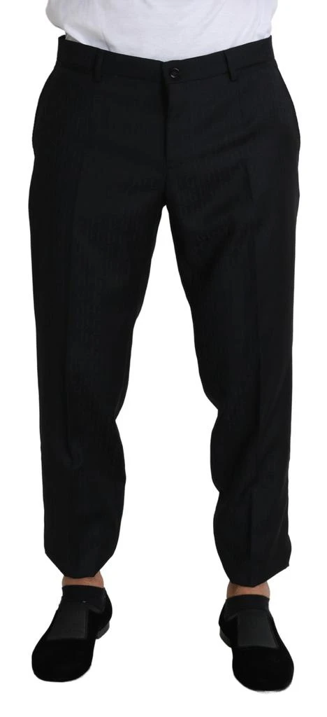 商品Dolce & Gabbana|Elegant Virgin Wool Cropped Men's Pants,价格¥2265,第1张图片
