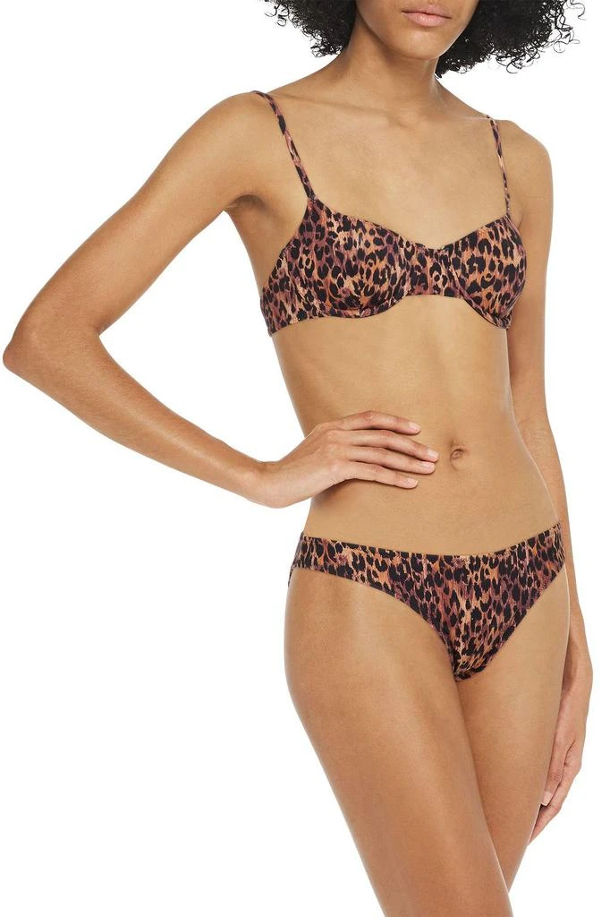商品Solid & Striped|The Eva leopard-print underwired bikini top,价格¥328,第2张图片详细描述