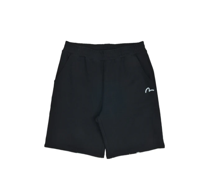 商品Evisu|【享贝家】（国内现货-QD）Evisu 福神 水波纹图案休闲宽松短裤 黑色 EU2UZP705BK,价格¥255,第1张图片