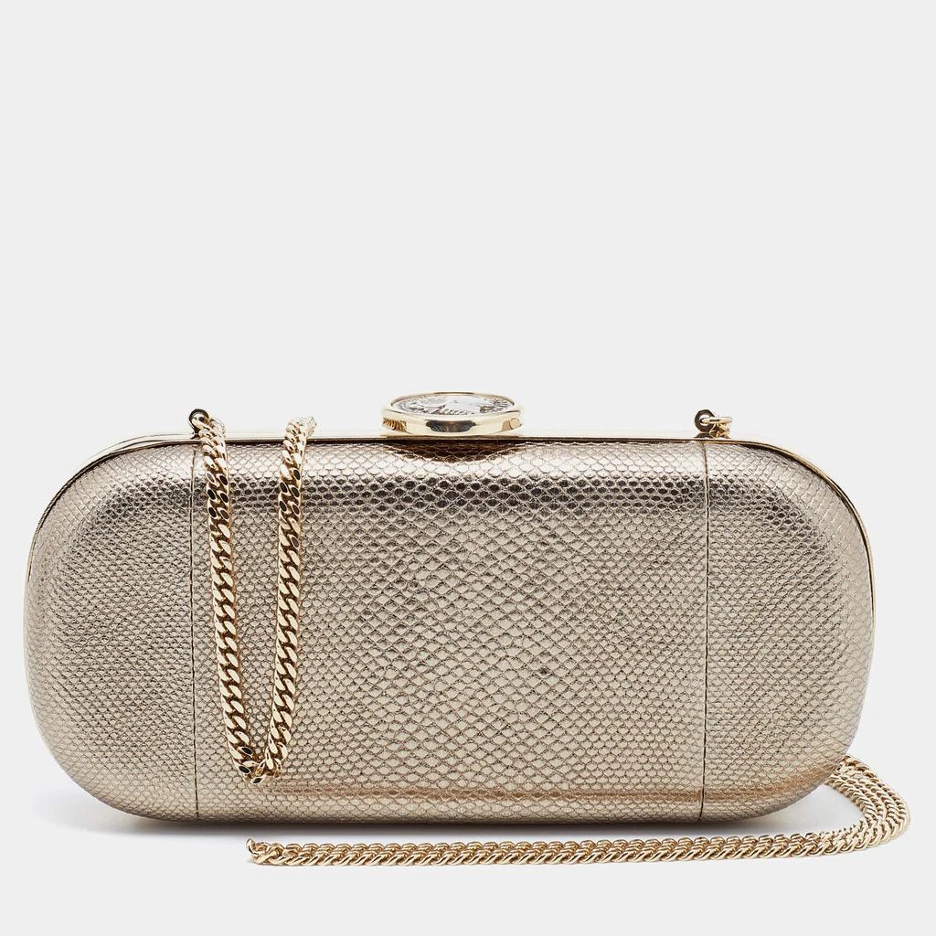 商品[二手商品] BVLGARI|Bvlgari Metallic Gold Karung Chain Clutch,价格¥4702,第1张图片