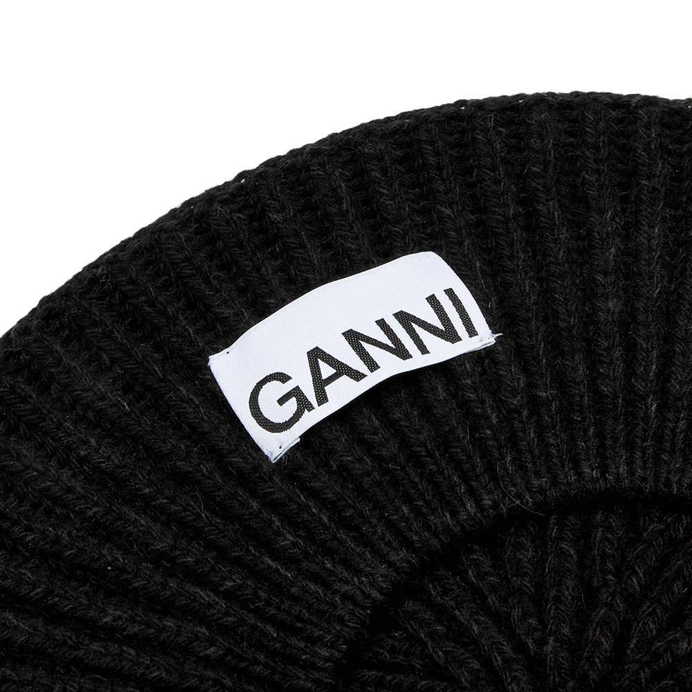商品Ganni|GANNI Structured Rib Logo Beanie,价格¥468,第4张图片详细描述