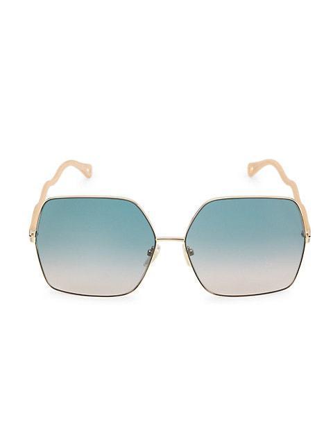 商品Chloé|64MM Oversized Sunglasses,价格¥2519,第1张图片
