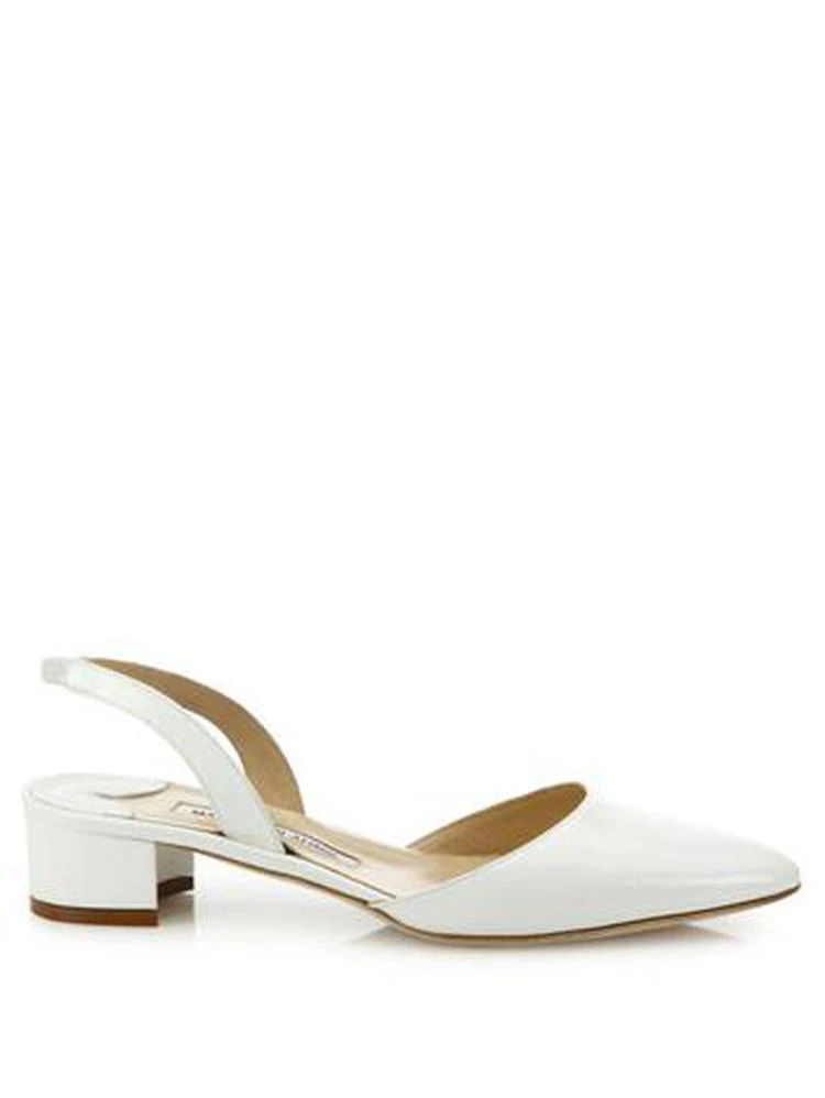 商品Manolo Blahnik|Manolo Blahnik - Aspro Patent Leather Block Heel Slingbacks,价格¥2021,第5张图片详细描述