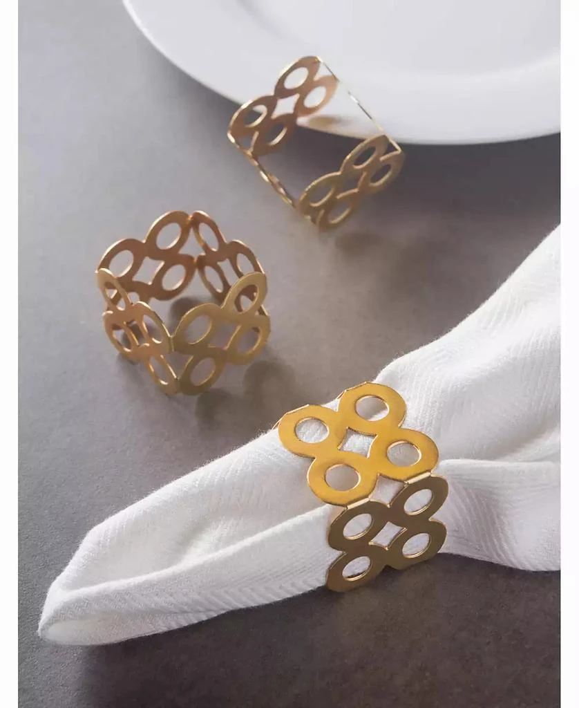 Square Die Cut Napkin Ring Set of 6 商品