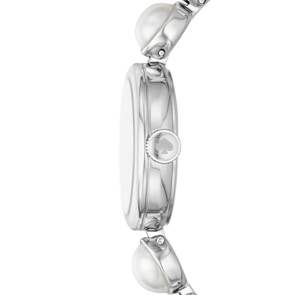 Women's Monroe Three-Hand Silver-Tone Stainless Steel Bracelet Watch, 24mm商品第3张图片规格展示