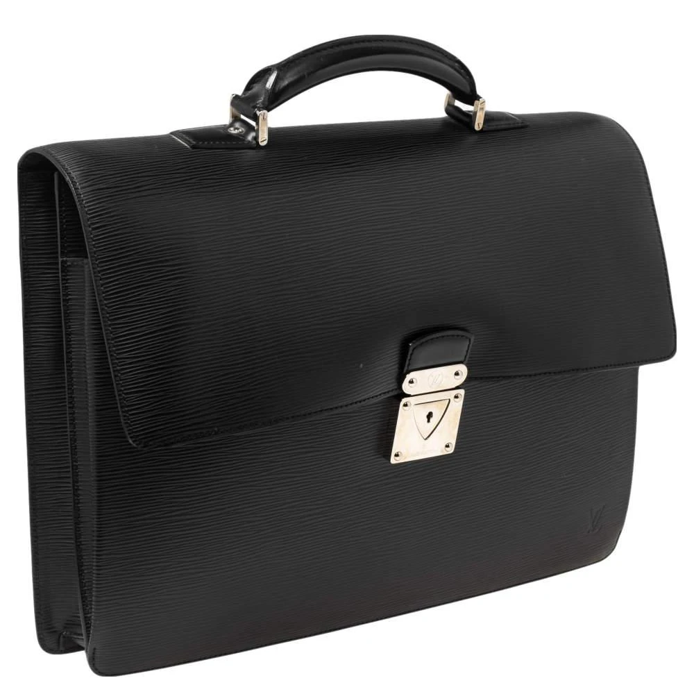 商品[二手商品] Louis Vuitton|Louis Vuitton Black Epi Leather Robusto 1 Briefcase,价格¥4403,第3张图片详细描述