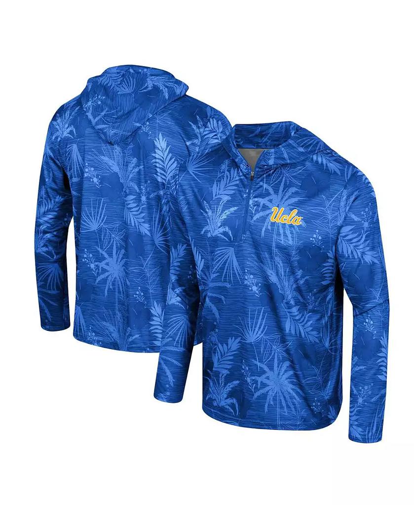 Felpa con cappuccio leggera da uomo blu con stampa UCLA Bruins Palms image 2