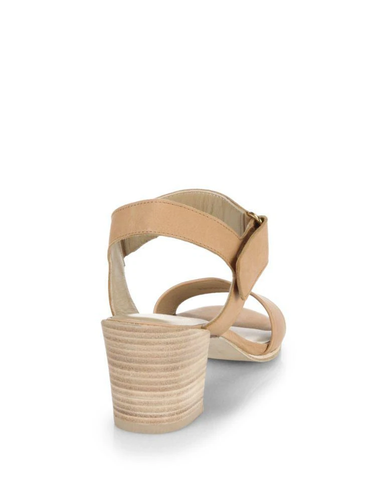 商品Stuart Weitzman|Broadband Stacked-Heel Leather Sandals,价格¥1247,第2张图片详细描述
