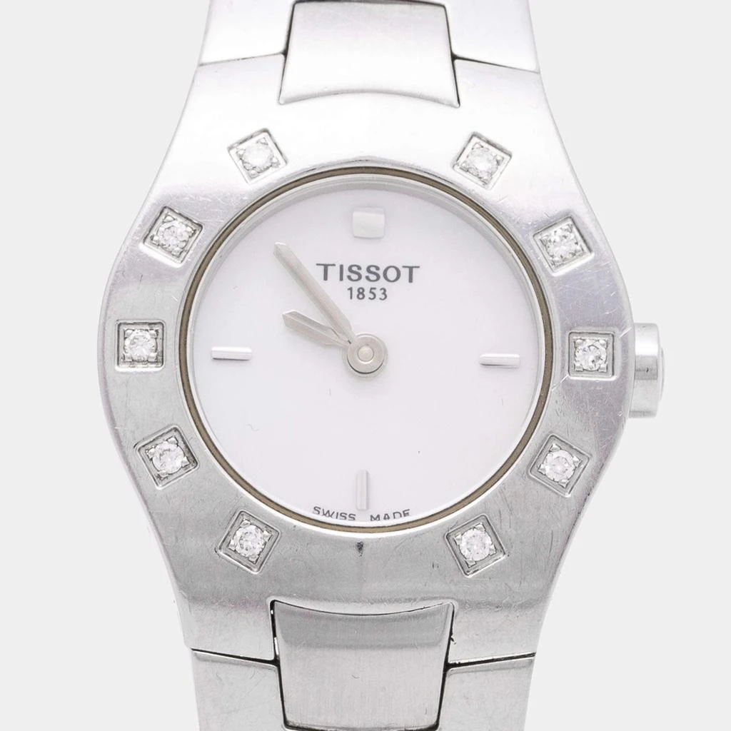 商品[二手商品] Tissot|Tissot Mother of Pearl Stainless Steel Diamond L521 Women's Wristwatch 23 mm,价格¥1295,第3张图片详细描述