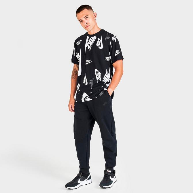 Men's Nike Sportswear All-Over Futura Print Short-Sleeve T-Shirt商品第2张图片规格展示