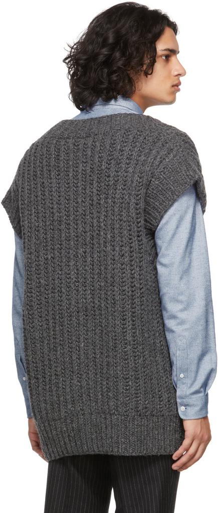 Grey Hand Knitted Oversize Sweater商品第3张图片规格展示