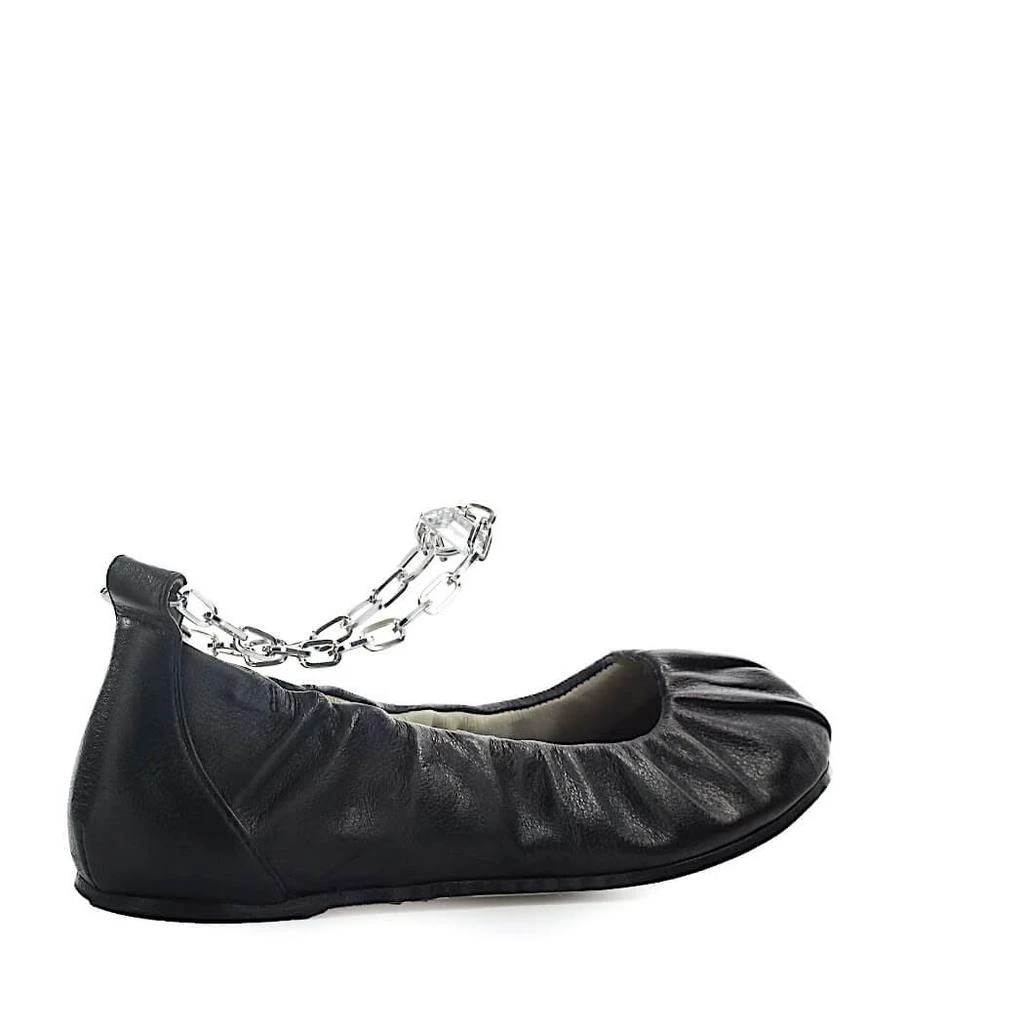 商品VIC MATIĒ|Vic Matié Velvet Black Ballet Flat Shoe,价格¥2121,第3张图片详细描述